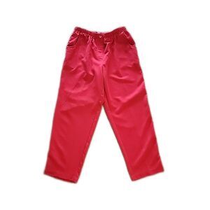 Mountain Lake Pull On Red Elastic Waist Pants ~ Sz 12P ~ High Rise ~ 25" Inseam